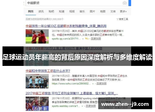 足球运动员年薪高的背后原因深度解析与多维度解读 足球运动员年薪高的背后原因深度解析与多维度解读